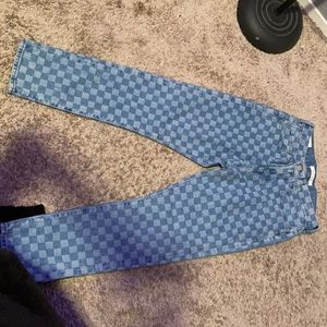 never worn pacsun checkered jeans